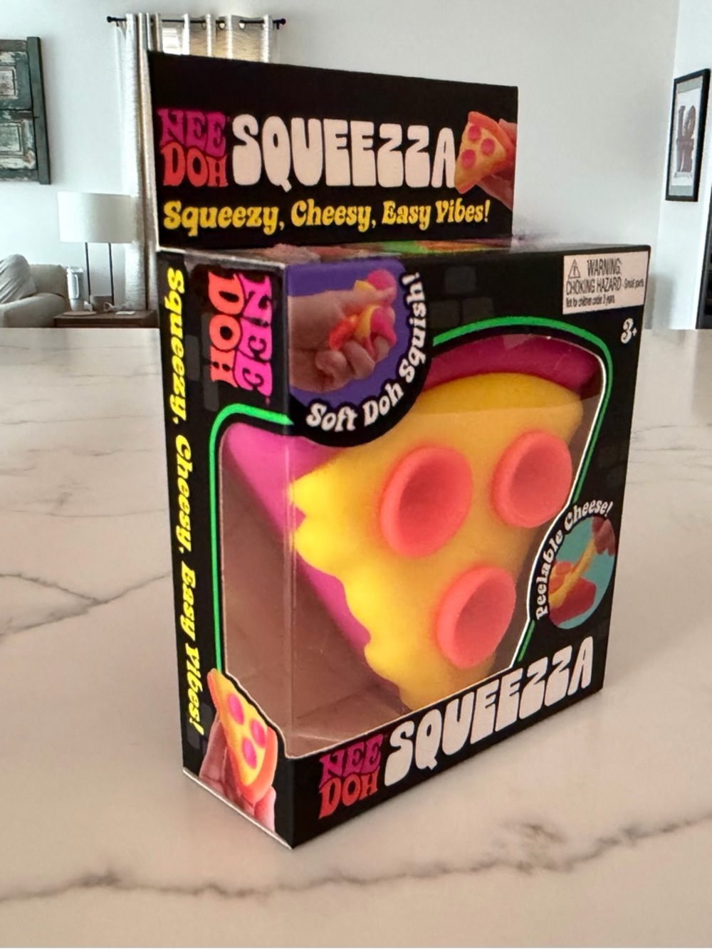 Schylling NEEDOH Squeezzza Pizza Squishy Toy - NIB - RARE - Picture 5 of 6